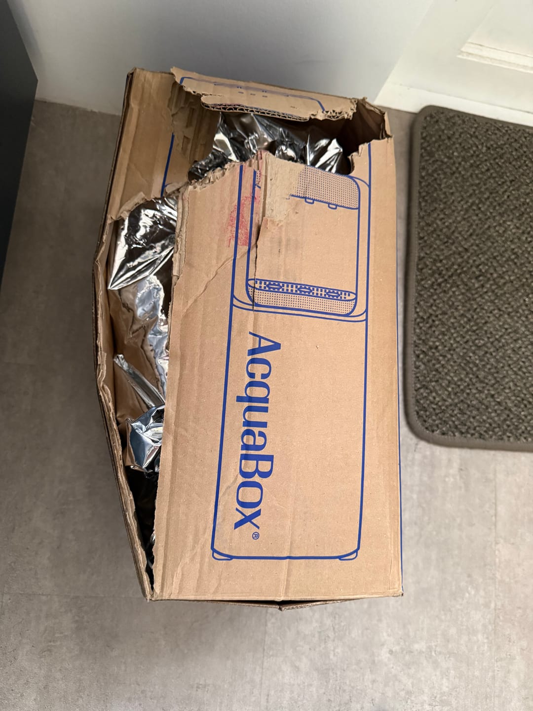 Customer photo review of AcquaBox 20L Mineral Water Refill for AcquaCooler By Mountain Falls