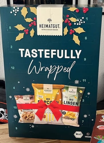 Customer photo review of Heimatgut Bio Snack Adventskalender