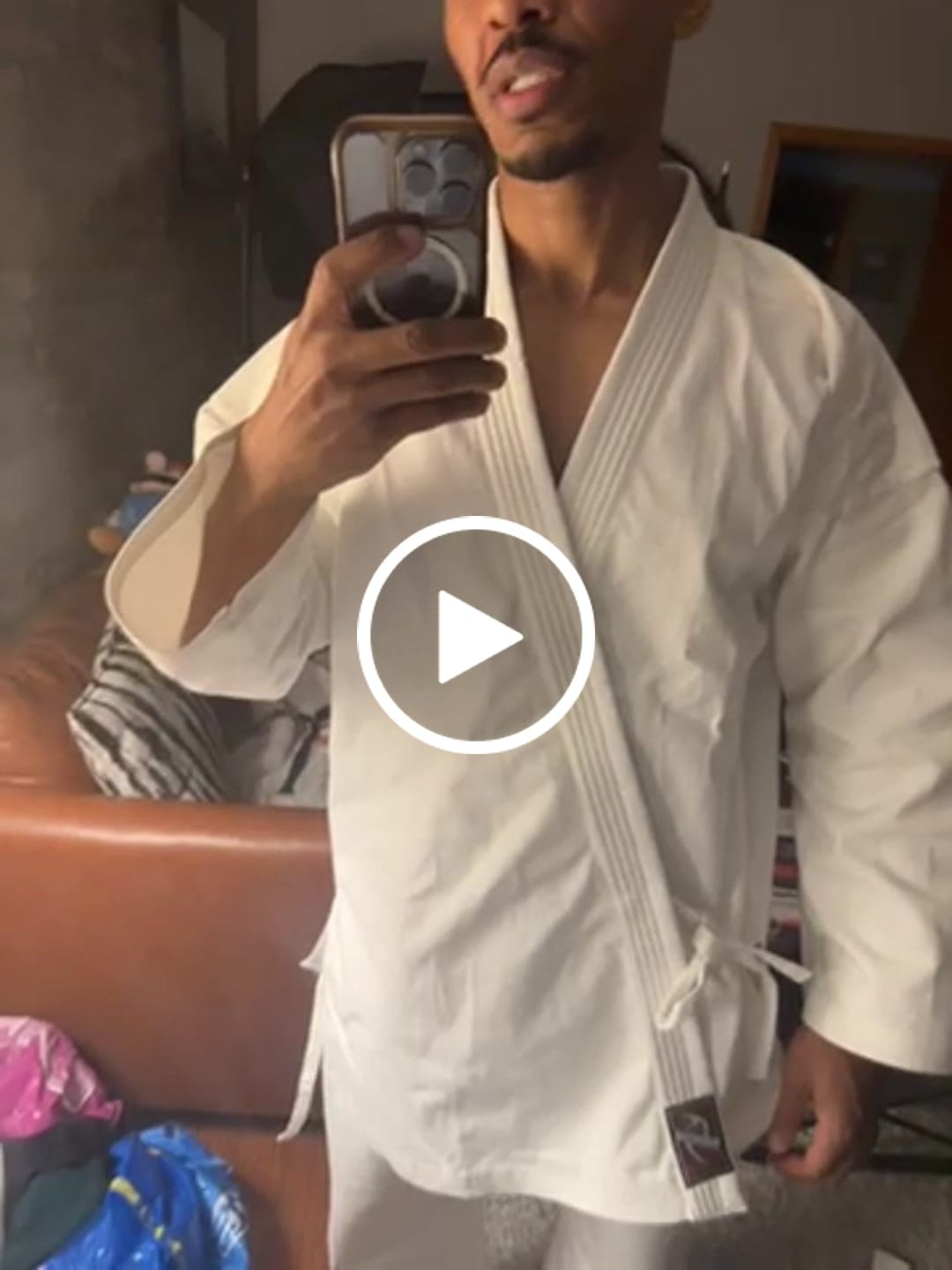 Customer video review of 14 oz. Plain White Heavy Weight Karate Uniform