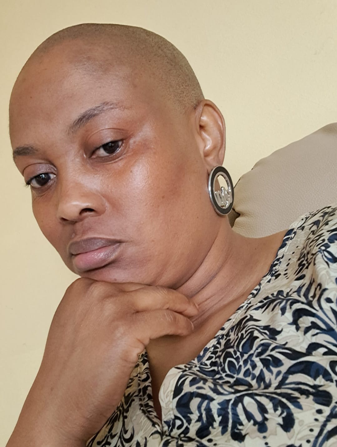 Customer photo review of Silver Diva Earrings