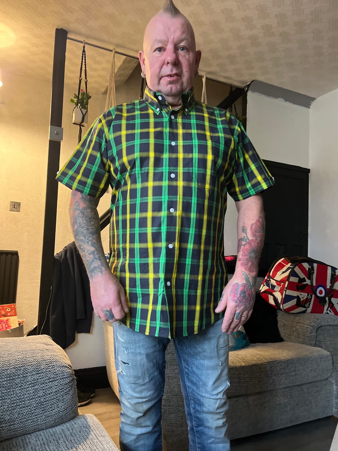 Customer photo review of Jamaica Check shirt - CK-48