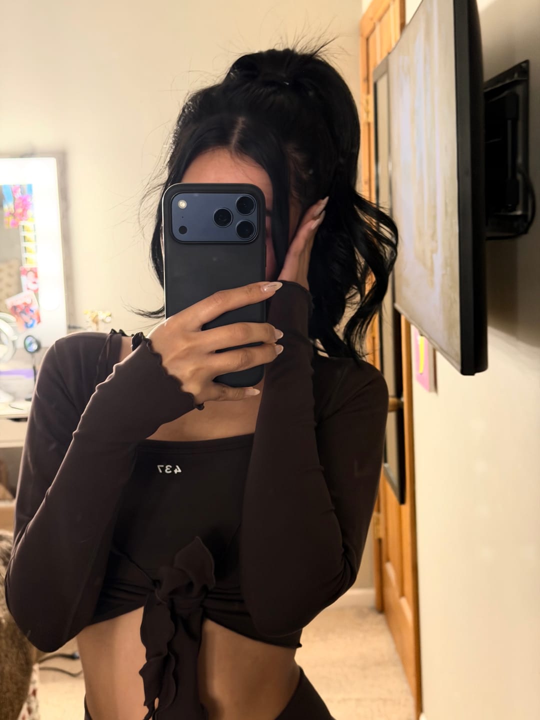 Customer photo review of The Wrap Top / Espresso