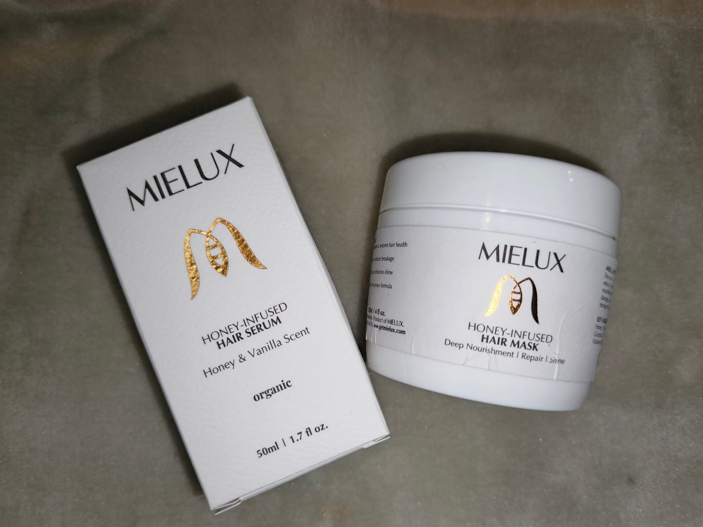 Customer photo review of Weightless Serum & Repair Mask Dou