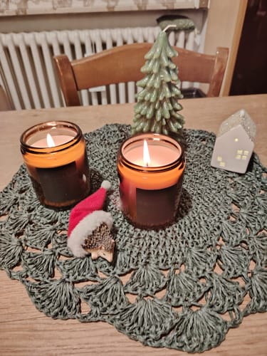 Customer photo review of Candela profumata e mangiaodori - "Baci di Talco"