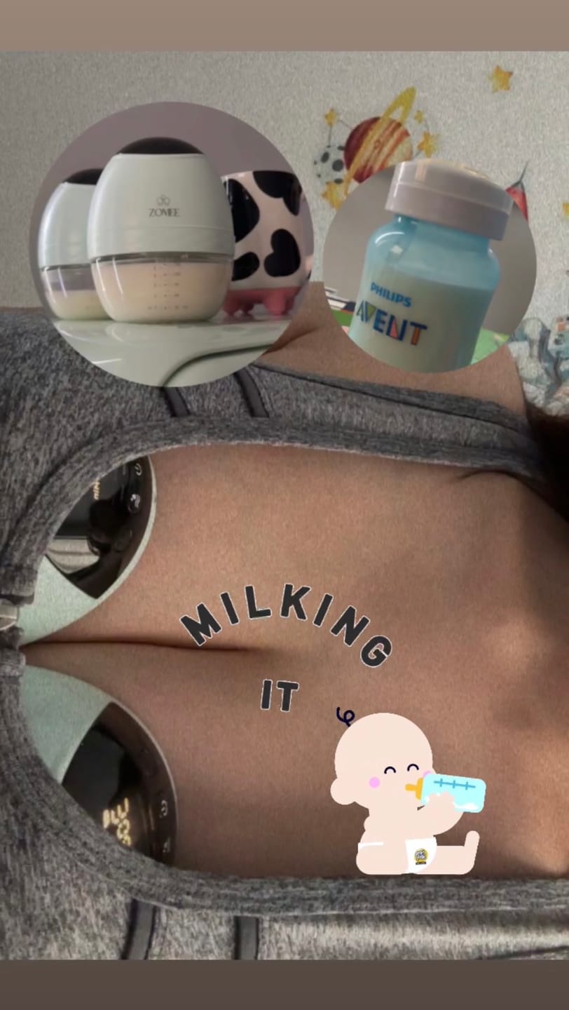 Customer photo review of Zomee Fit Wearable Hands Free Breast Pump
