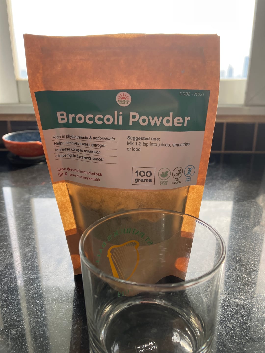 Customer photo review of Morlife Organic Broccoli Powder (100g)