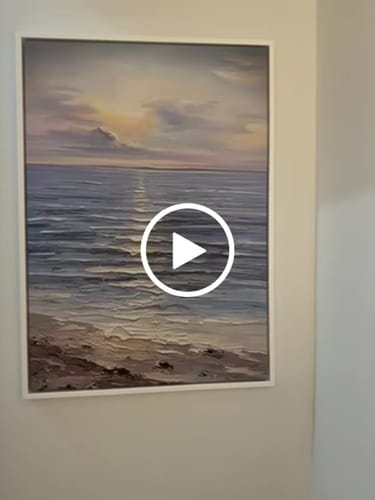 Customer video review of ABSTRACT TIDES CANVAS