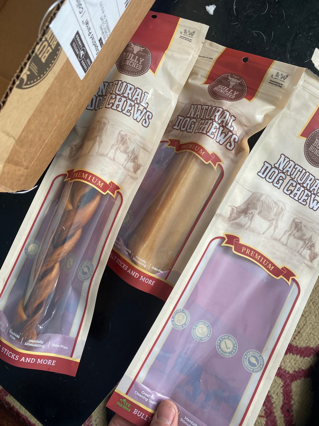 Customer photo review of 12 Inch Monster Braided Bully Stick