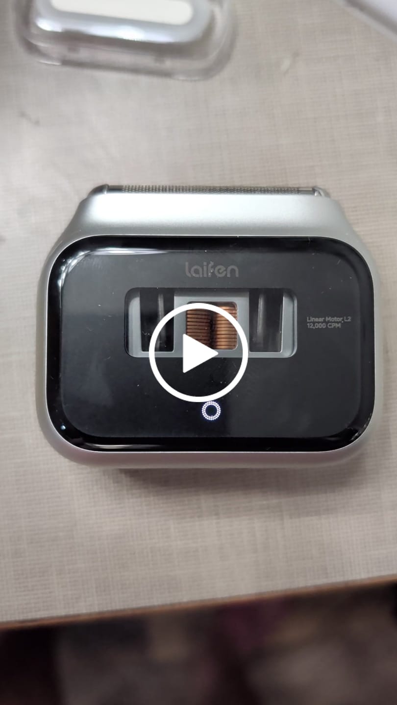 Customer video review of Laifen P3 Pro 3-Blade Electric Shaver with Linear Motor
