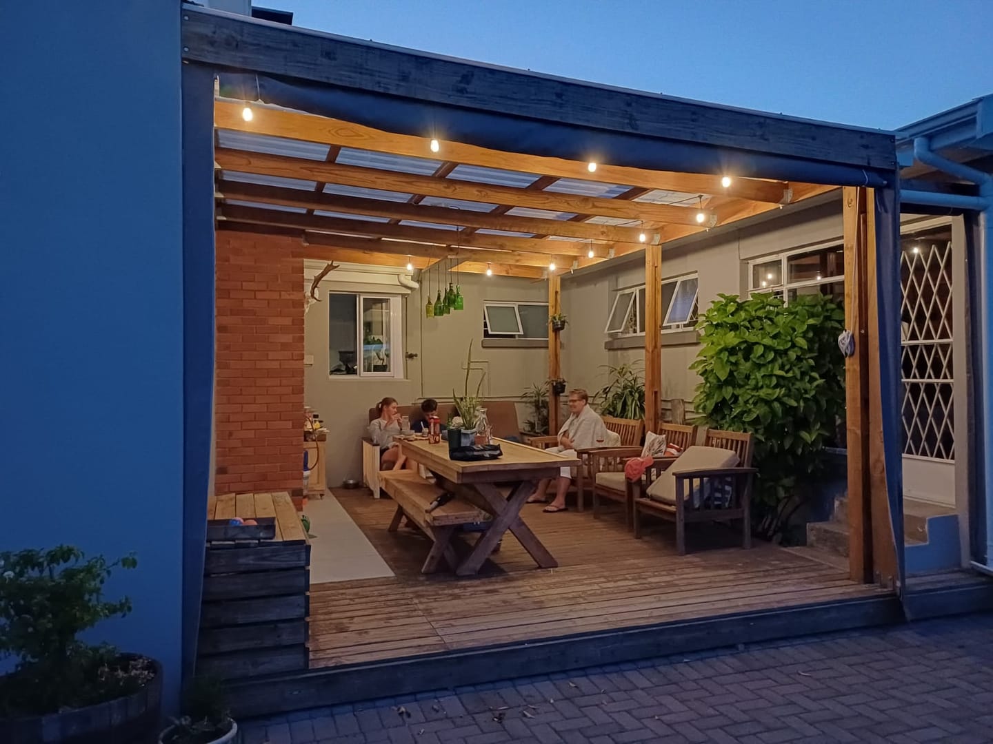 Customer photo review of Plug-In Festoon Bulb String Lights