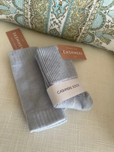 Customer photo review of FREE CASHMERE SOCKS
