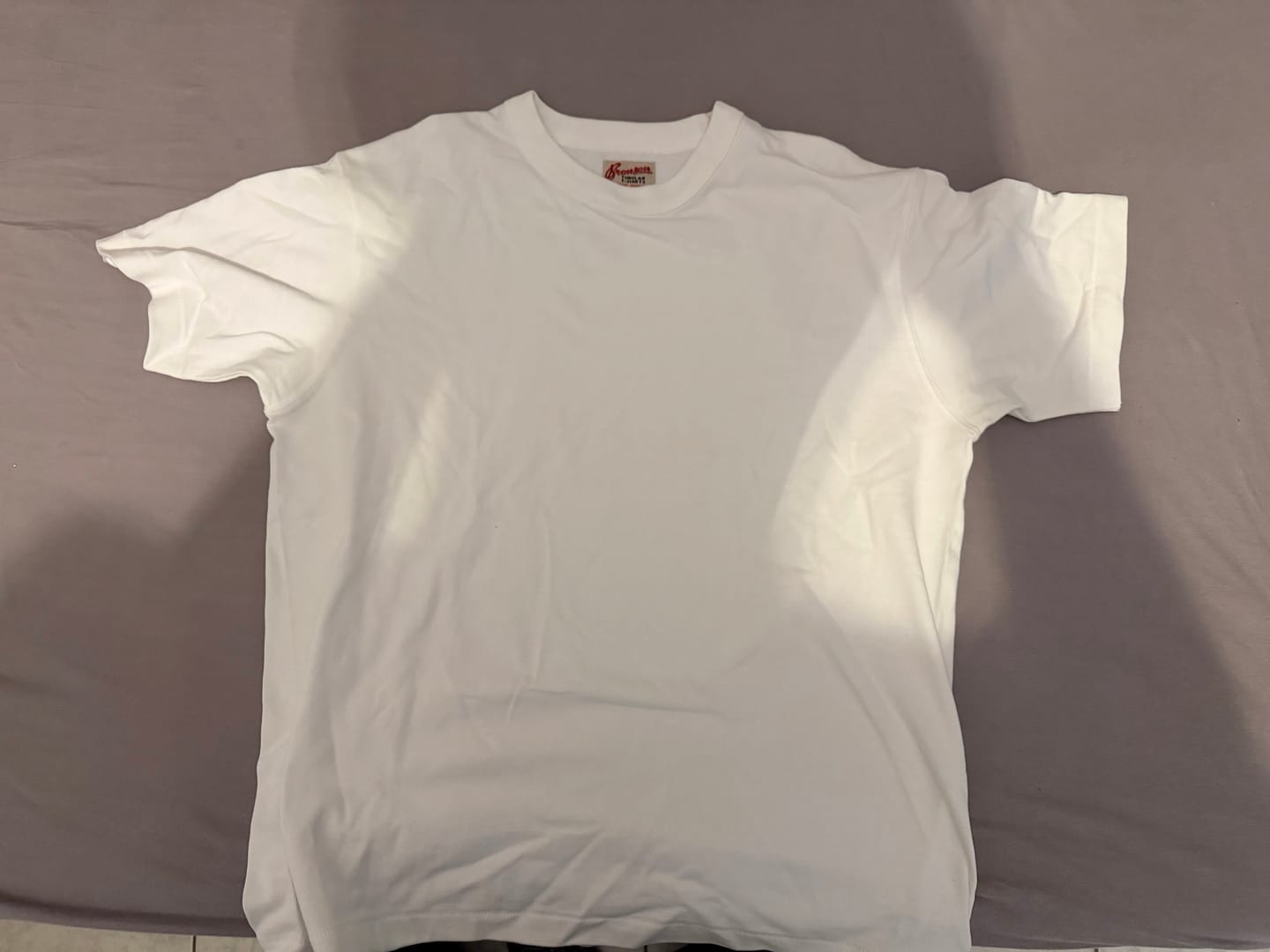 Customer photo review of Loopwheel Tubular Athletic T-Shirt - White