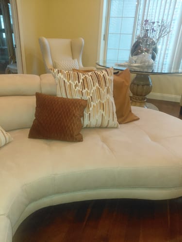 Customer photo review of Down Feather Pillow Insert