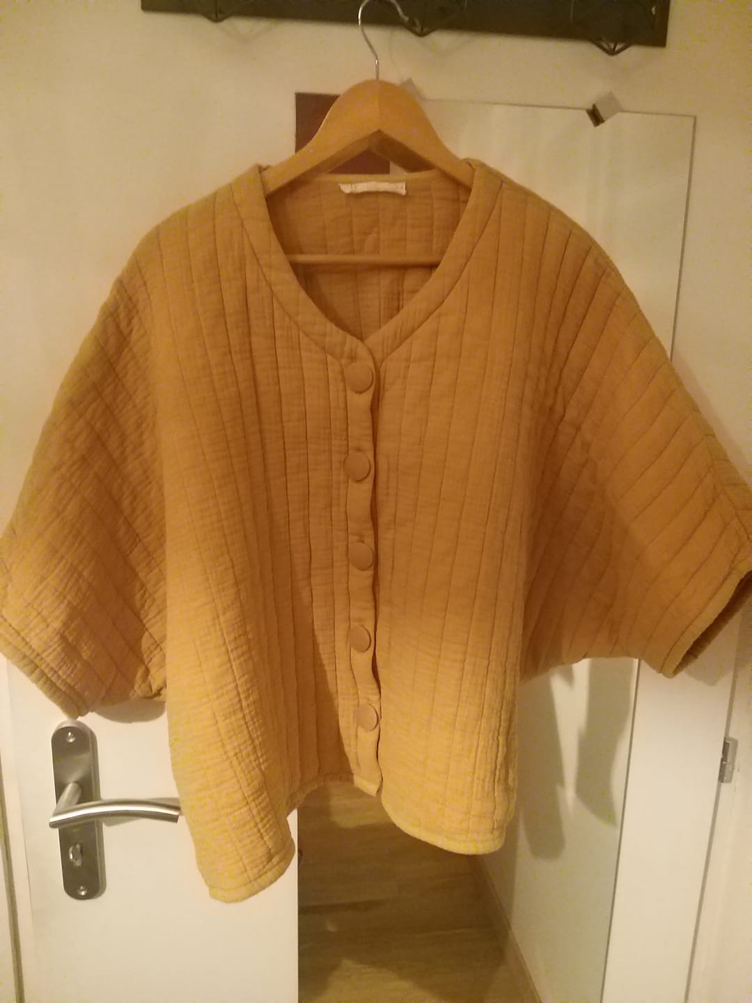Customer photo review of Veste kimono Yoko - double gaze de coton matelassé miel