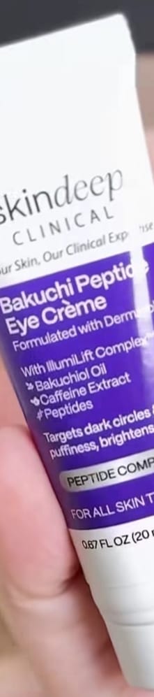 Customer photo review of Bakuchi Peptide Eye Crème