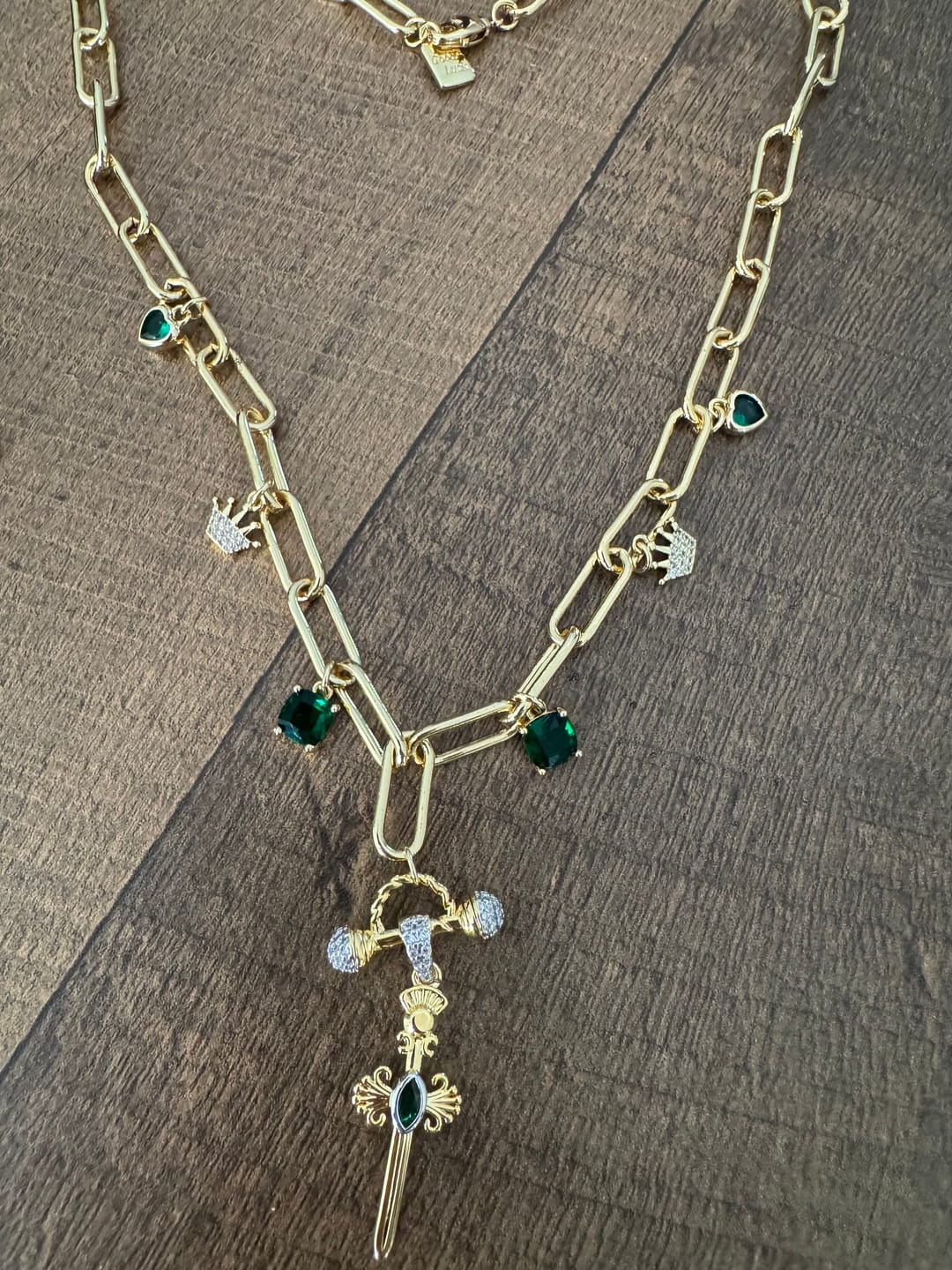 Customer photo review of 9 Charm Necklace Bundle (Pick Your Charms TT LIVE)