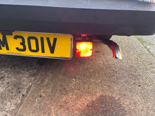 Customer photo review of Small Bracket Mount Rear Fog 86mm