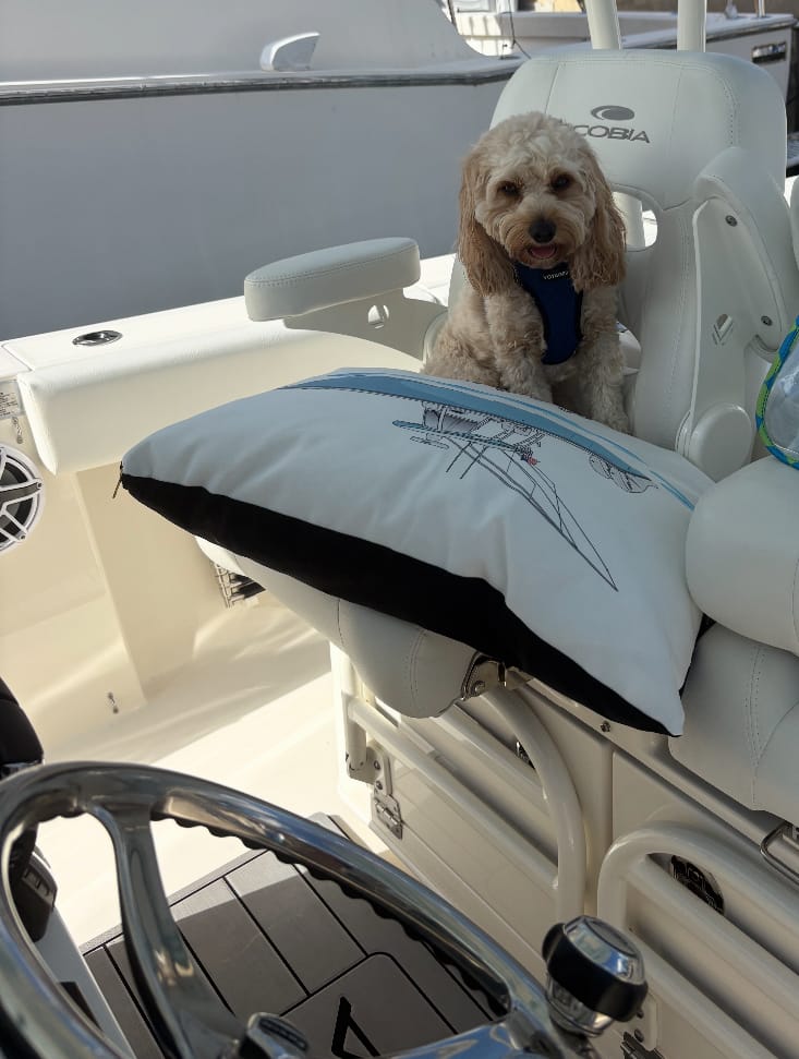 Customer photo review of Custom Indoor/Outdoor Dog Bed