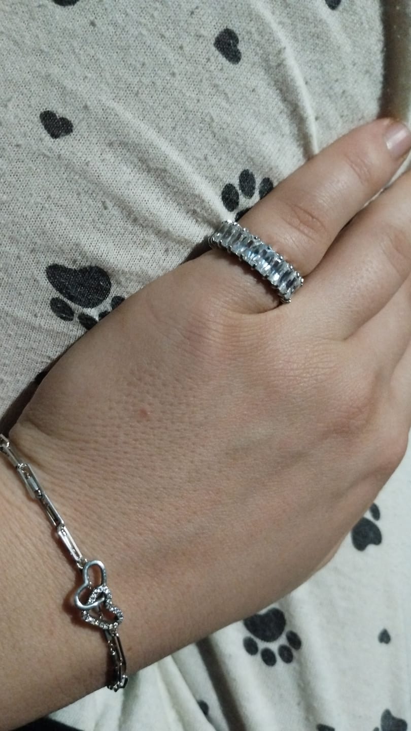 Customer photo review of Inel Magic Diamonds - Argintiu