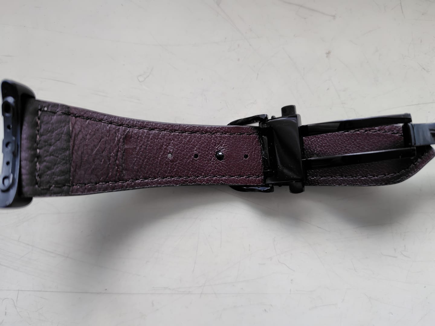 Customer photo review of 41mm 用 Google Pixel Watch用レザーバンド / ブラックメタル