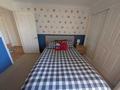 Customer photo review of Superhero Wall Decals