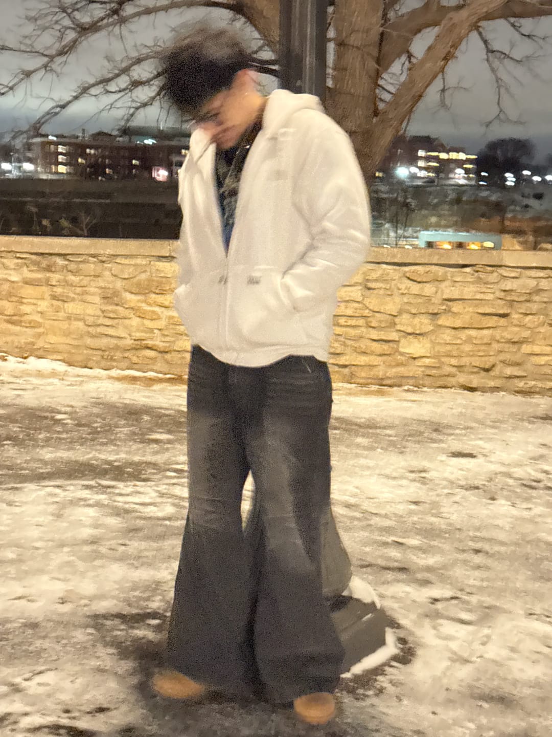 Customer photo review of Aelfric Eden Baggy  Folds Jeans