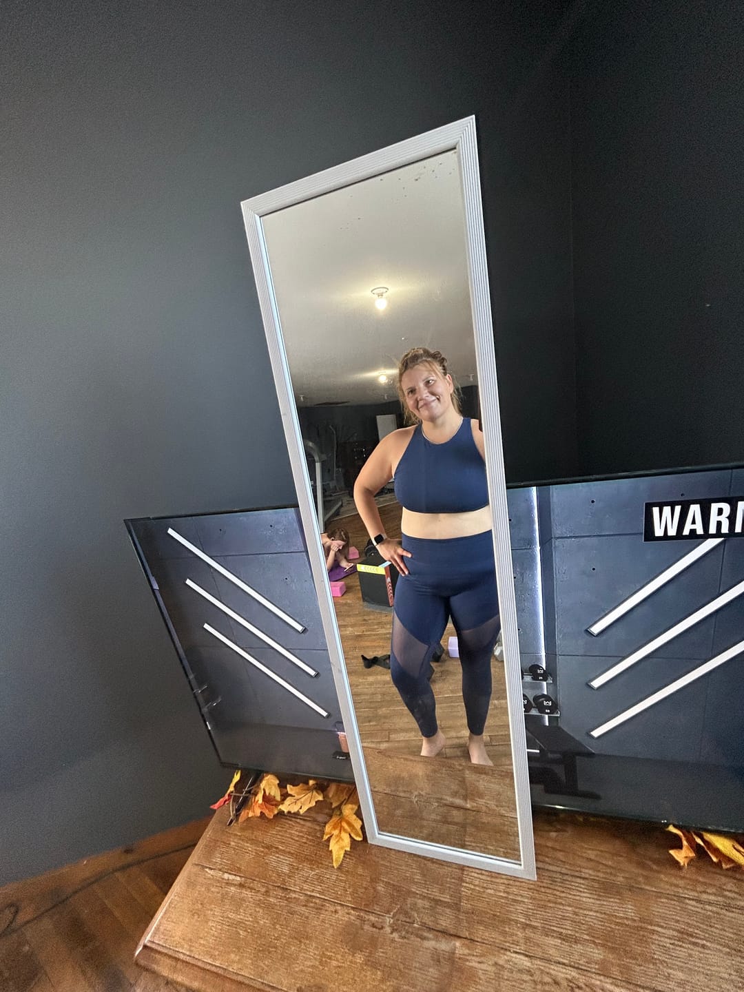 Customer photo review of ESSENCE Performance Mesh Wrapped Legging