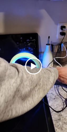 Customer video review of Infinity Lamp