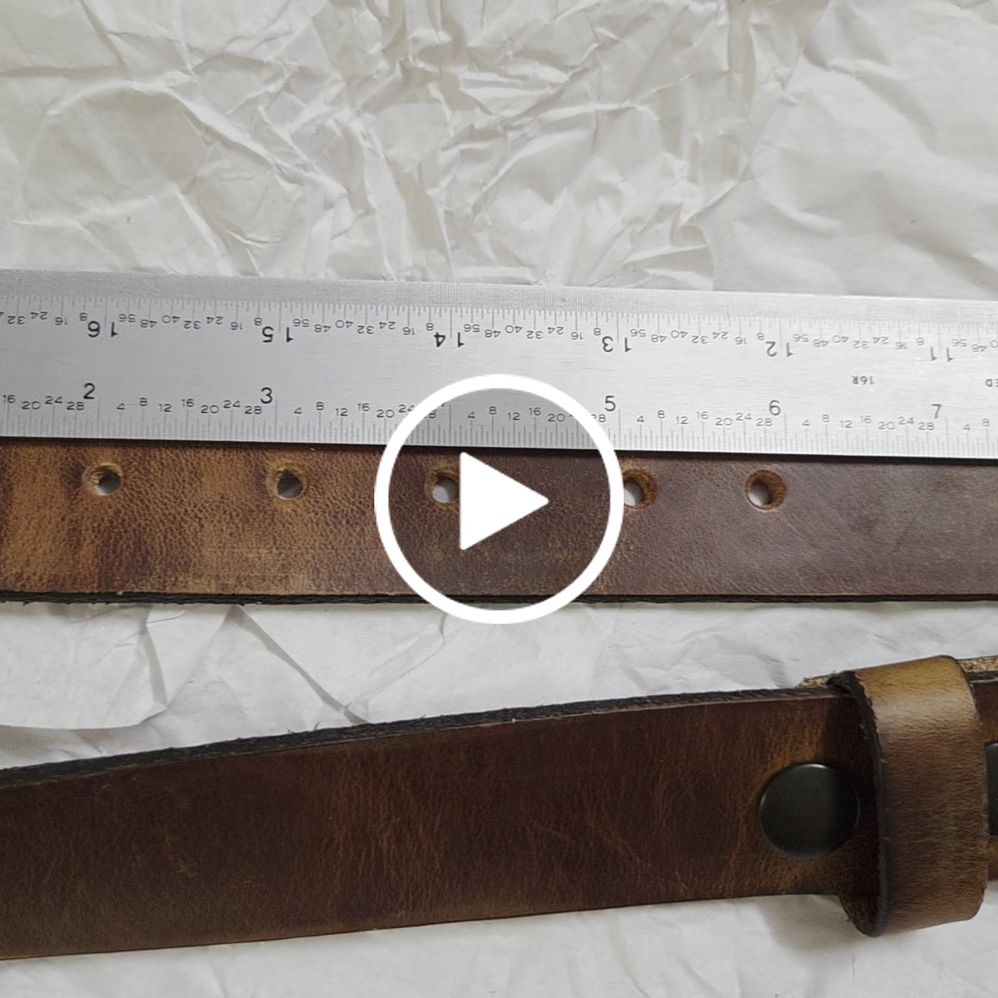 Customer video review of Mystery Box  - Two Less Than Perfect Full-Grain Leather Belts