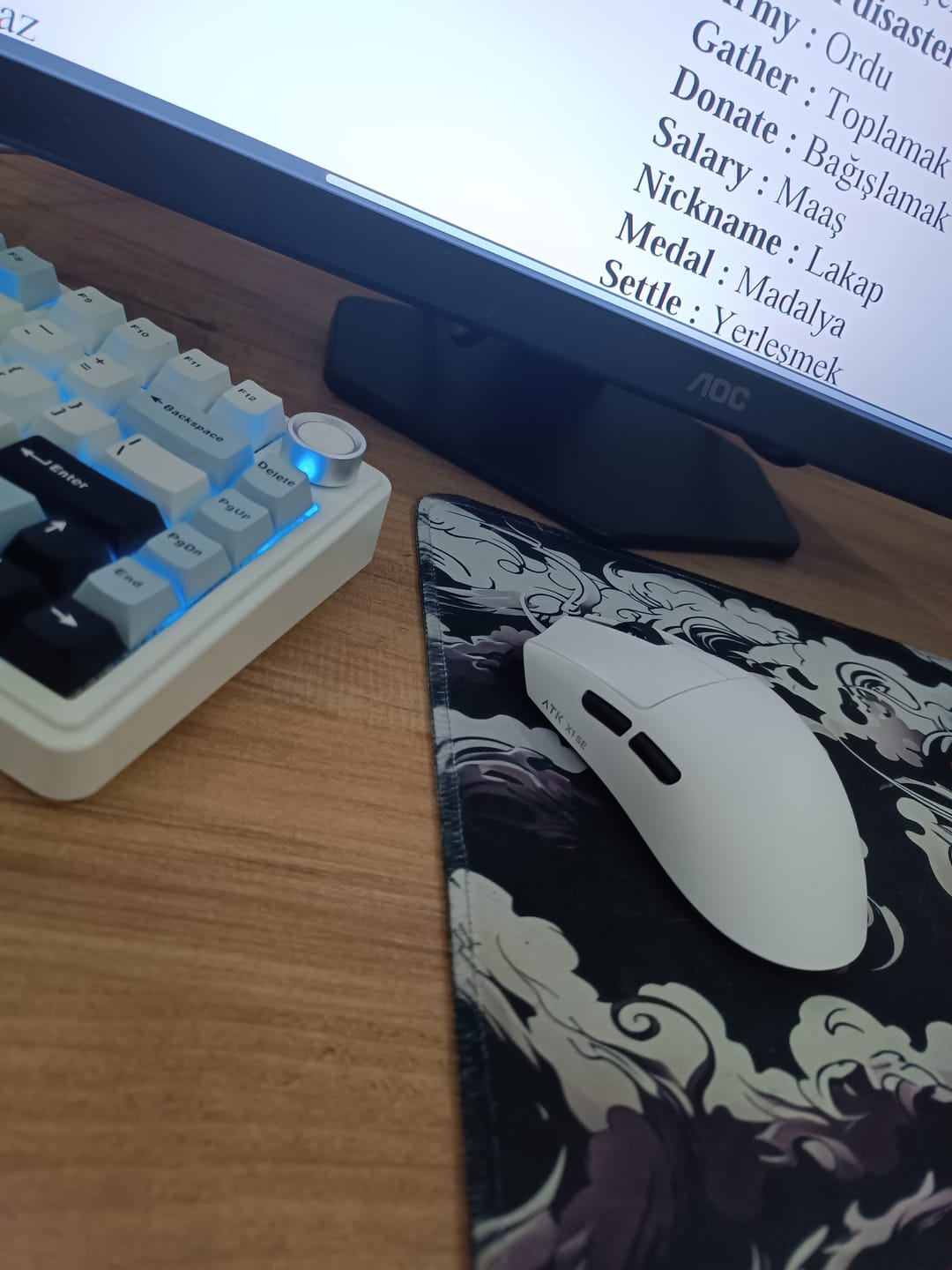 Customer photo review of ATK Blazing Sky X1 Wireless Mouse