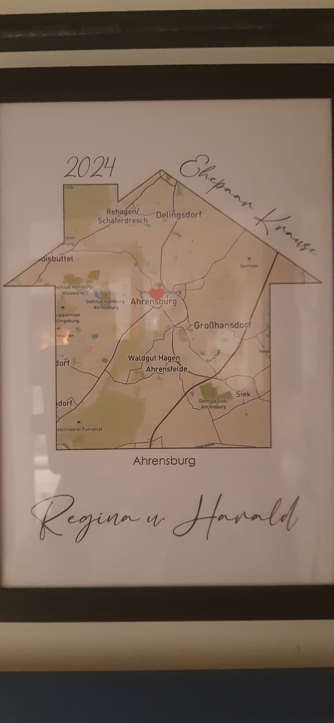 Customer photo review of Unser Zuhause - Personalisiertes Poster