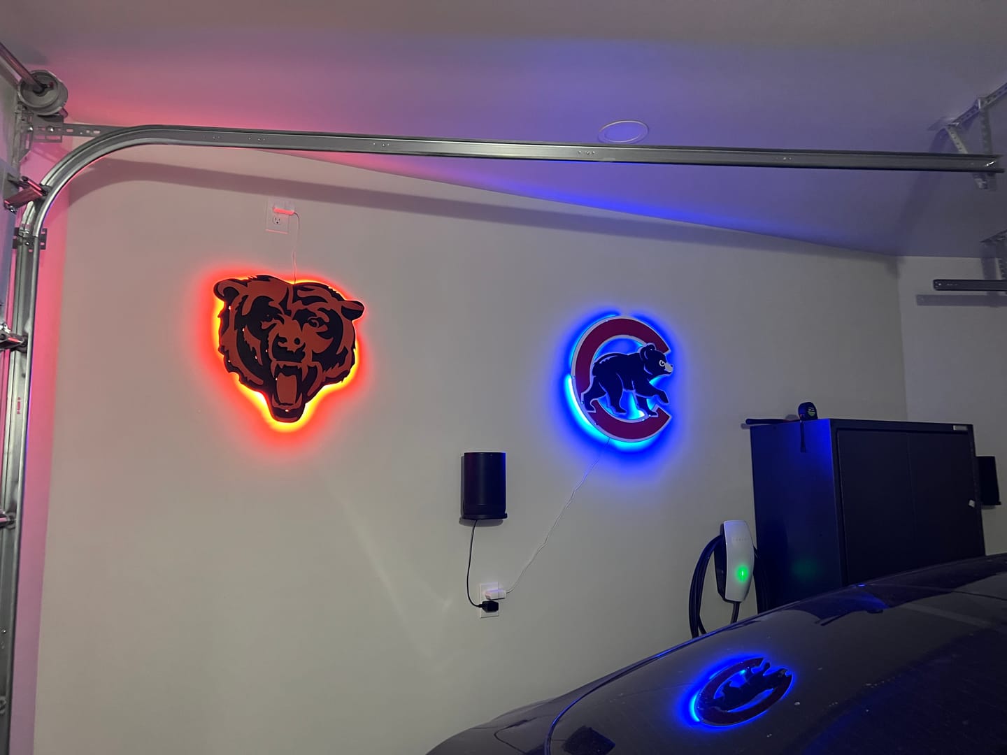 Customer photo review of Chicago Cubs "Walking Cub" Logo 3D Metal Wall Art
