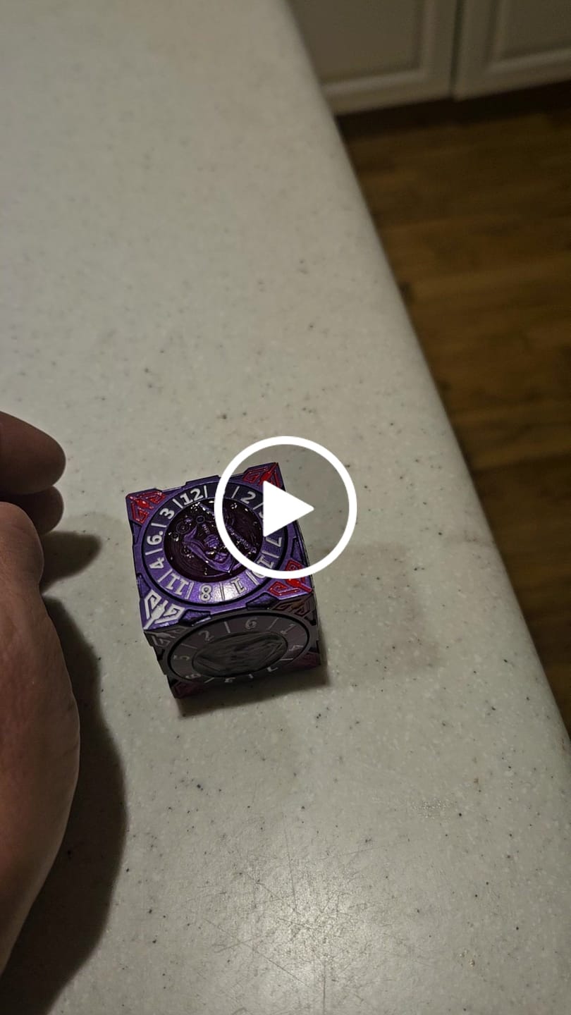 Customer video review of Masters Dice Relic #000 – Class Legacy Spinner | 7 -in-1 Dual-Spinner Metal Dice