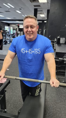 Customer photo review of Gym Math T-Shirt