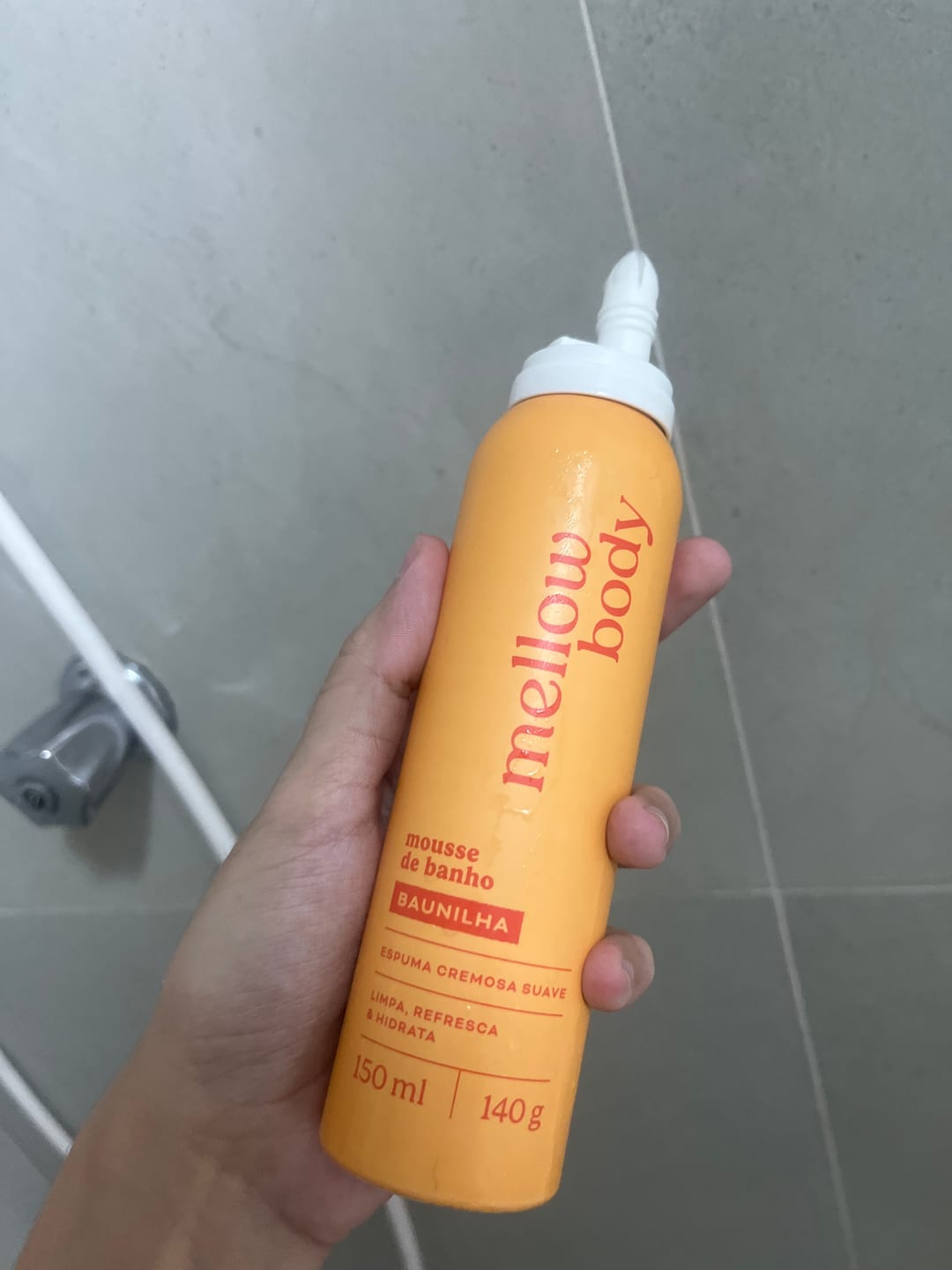 Customer photo review of Mellow Mousse Baunilha