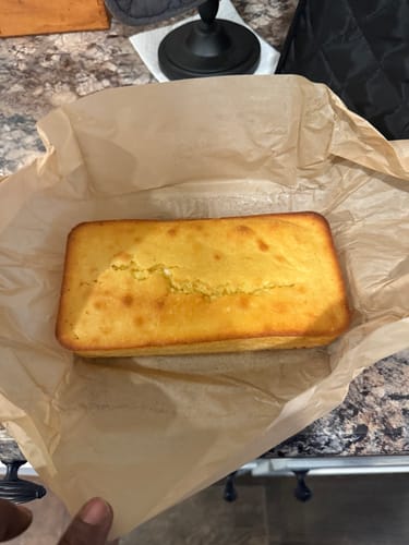 Customer photo review of No Sugar Added Low Carb Keto Pound Cake Loaf
