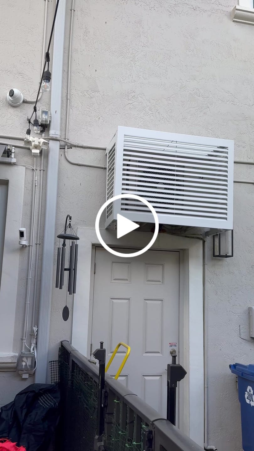 Customer video review of Mini-Split AC Cover - White