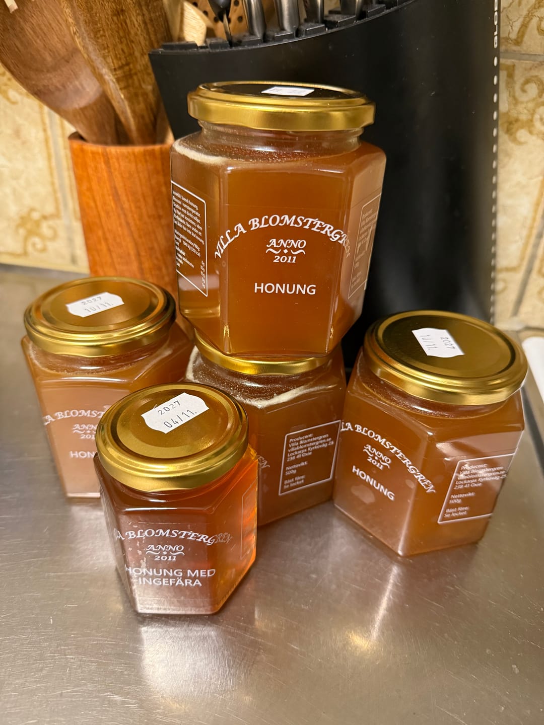 Customer photo review of 2 kg flytande honung + 250g honung med ingefära för 579kr ink. fri frakt!