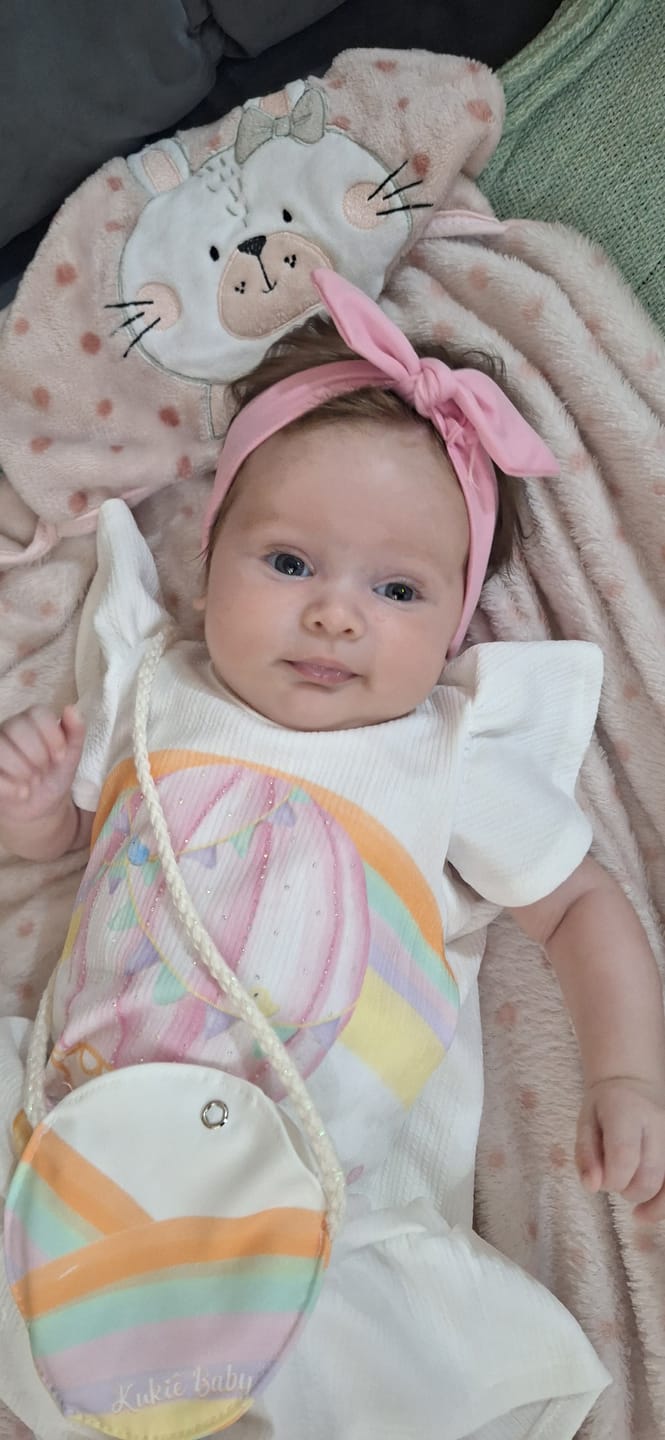 Customer photo review of Vestido em Malha Jacquard 85116 Kukiê Bebê Menina