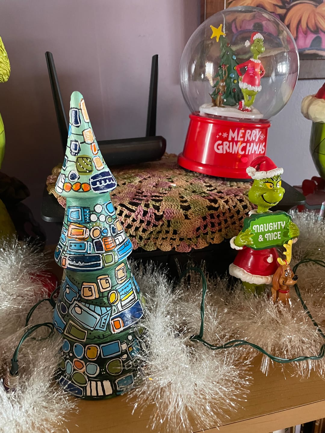 Customer photo review of “My MCM Xmas Tree” Medium Hand-Painted Ceramic Tree