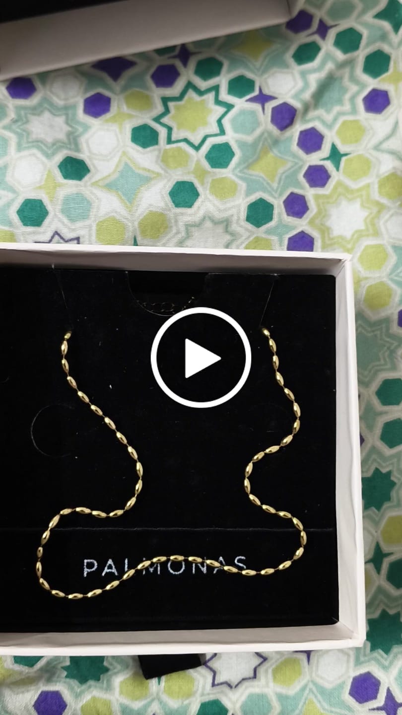 Customer video review of Gold Beaded Necklace