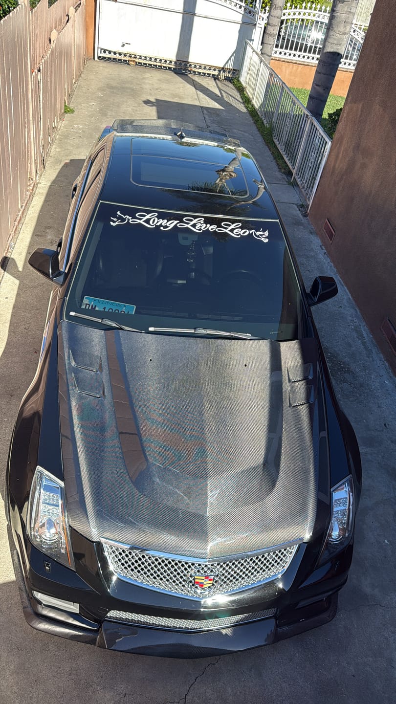 Customer photo review of 2009-15 Cadillac CTS-V Carbon Fiber Lid Wing Trunk Spoiler