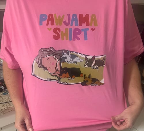 Customer photo review of PAWJAMA SHIRT (Unisex)