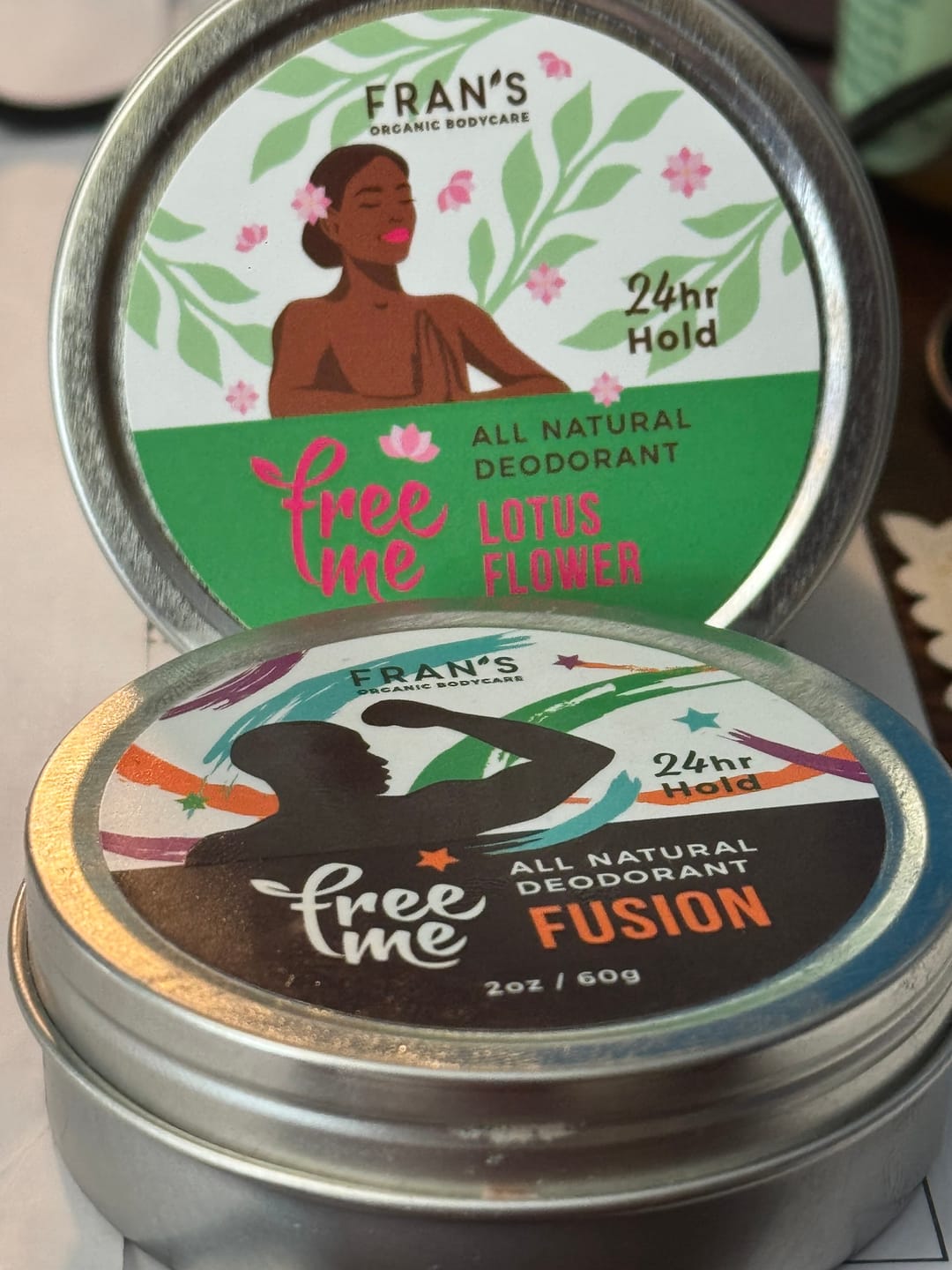 Customer photo review of FreeMe Deodorant Lotus Flower