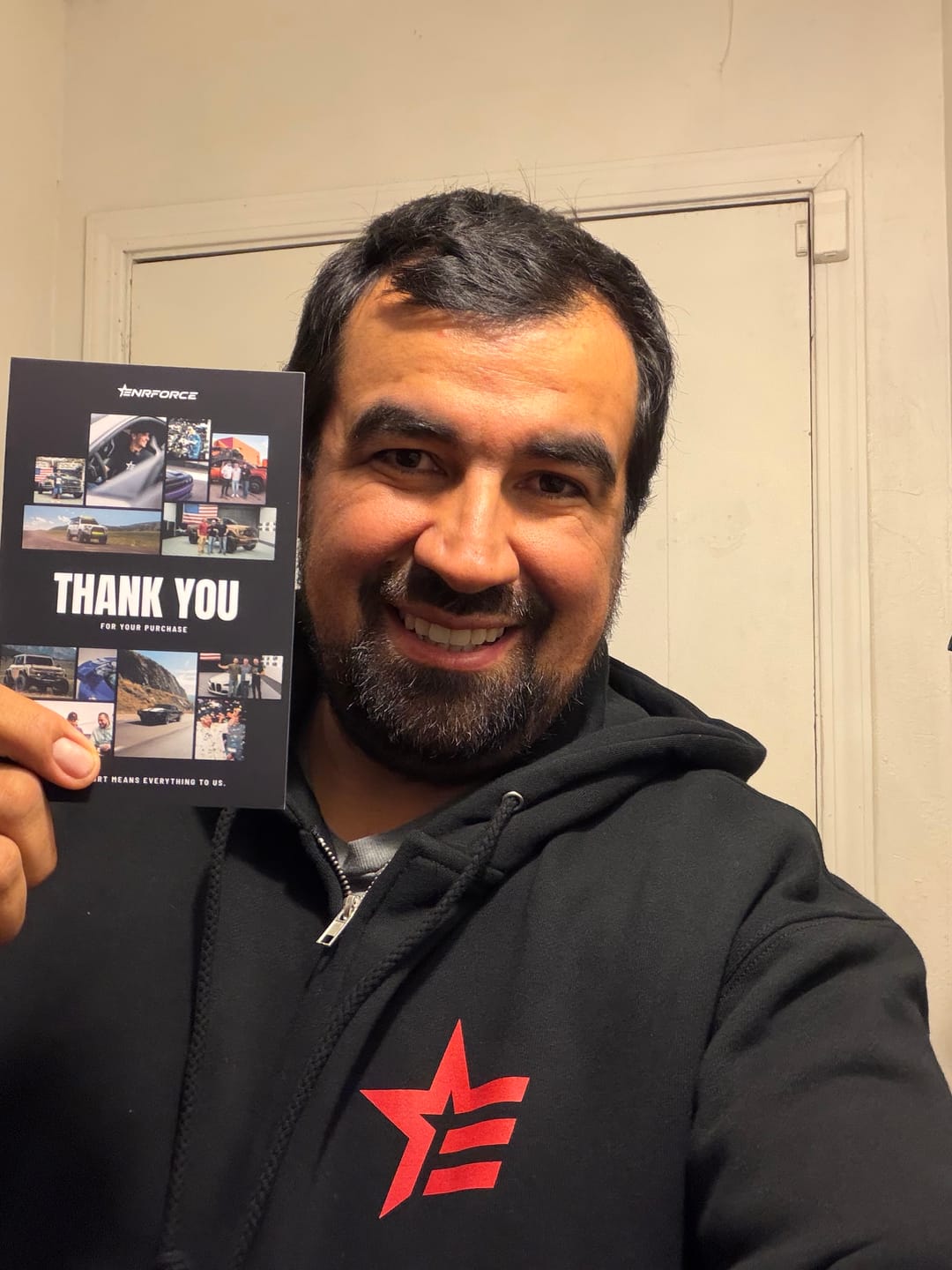 Customer photo review of Rogue Zip Hoodie
