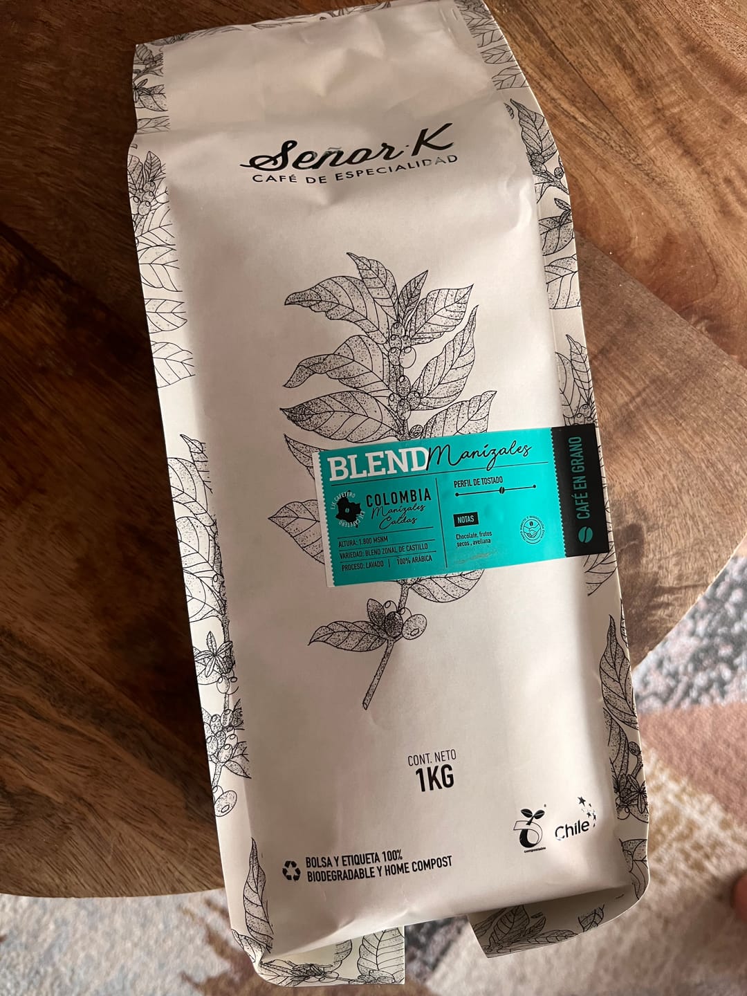 Customer photo review of Colombia | Blend Manizales Bolsa 1KG |GRANO ENTERO