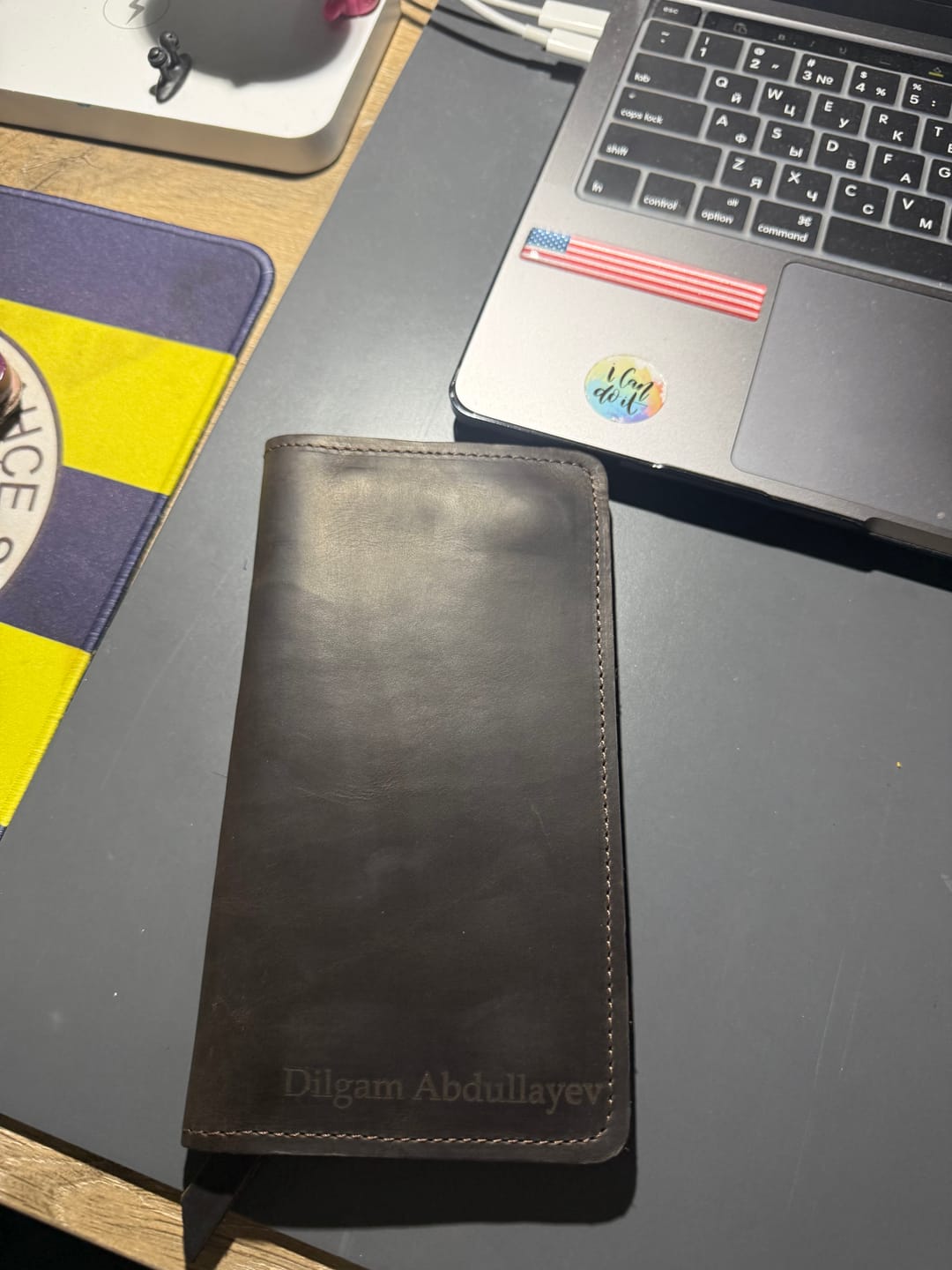 Customer photo review of Leather Travel Wallet