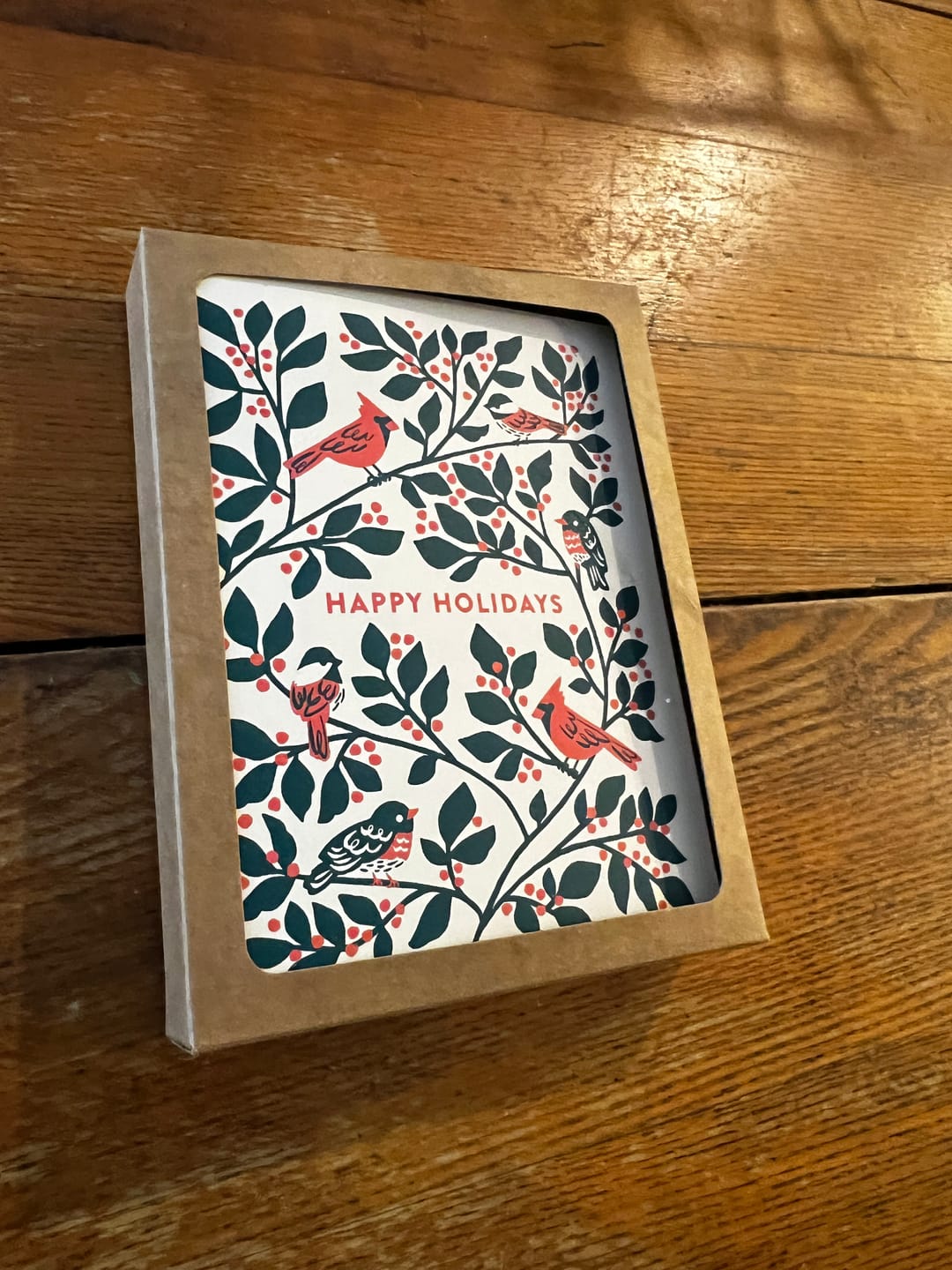 Customer photo review of Woodland Animal Holiday Card Set