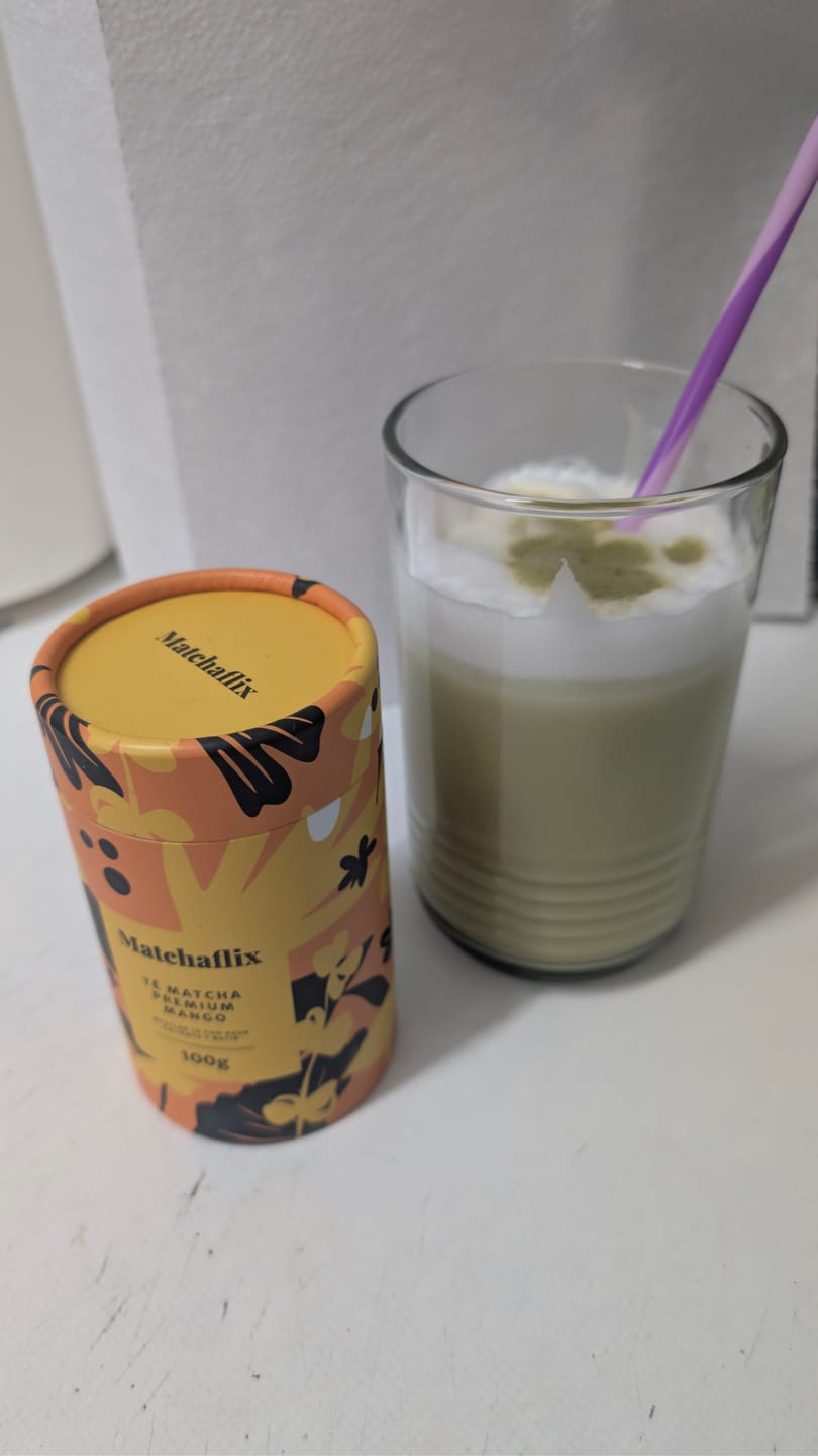 Customer photo review of Té Matcha Premium Mango