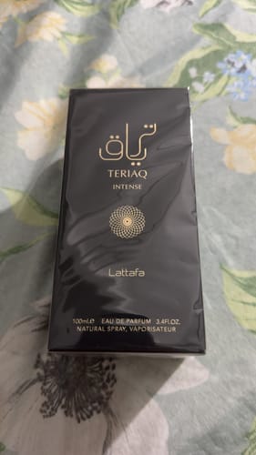 Customer photo review of Lattafa Teriaq Intense Eau de Parfum Spray Unisex - 3.4 oz / 100 ml